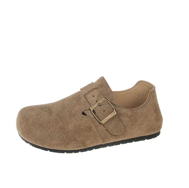 LBSFY -New Clogs Women Fashion Cork Suede Casual Shoes Classic Cork Antislip for Outdoor Women's Loafers with Arch Support Ballerinas