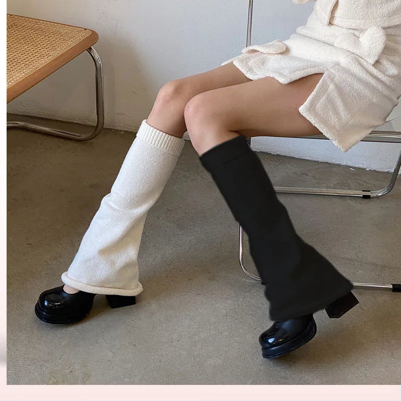 Lbsfy Japanese Star Leg Warmers Socks Striped JK Boot Cuffs Lolita Socks Harajuku Knit Sock Sets Thigh Garter y2k hot girl Accessories