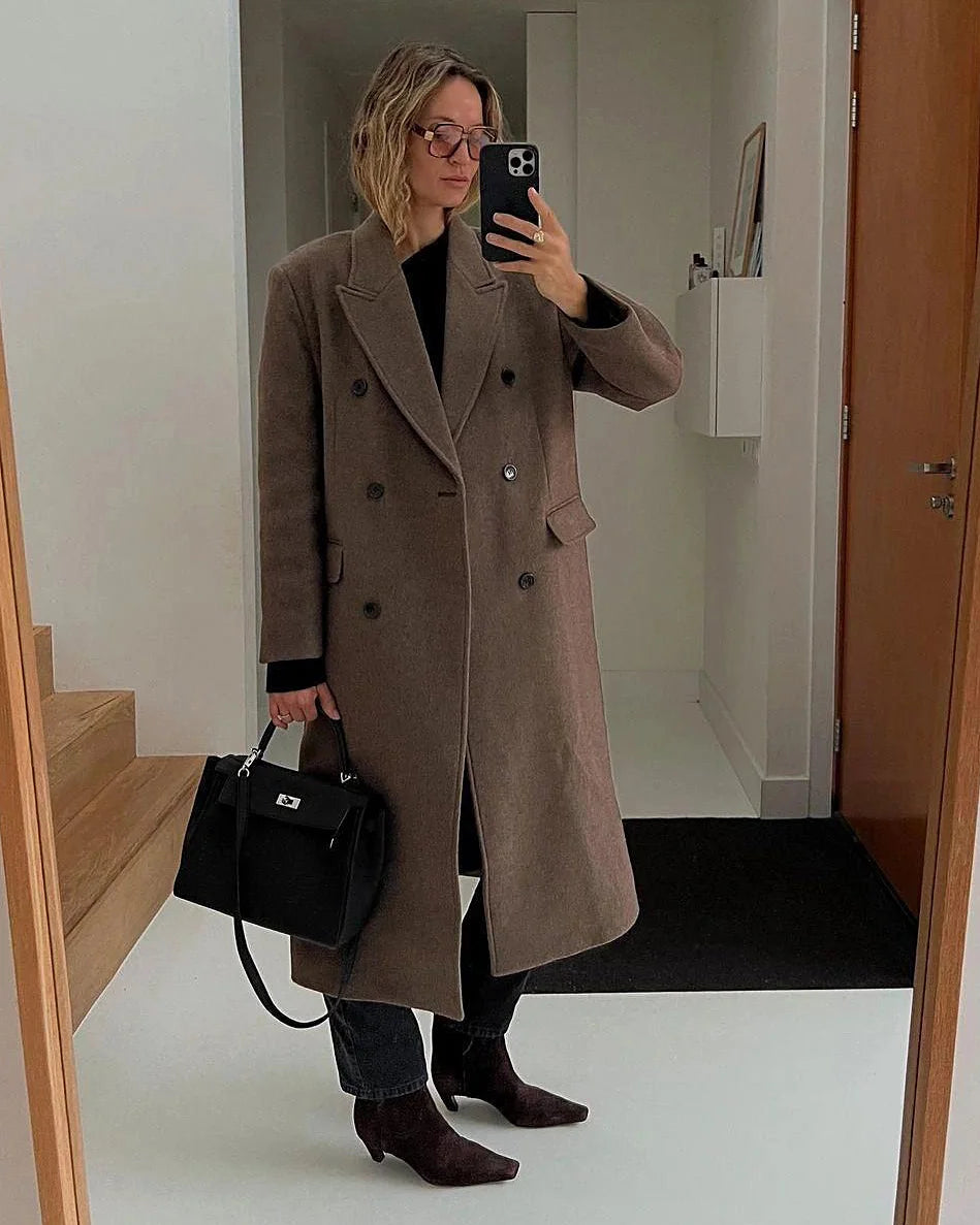 LBSFY  -  Embroidered Square Toe Cat Heel Western Cowboy Boots Woman Winter 2024 Slip-On Shaped Heel Slim Boots Fashion Shoes for Women