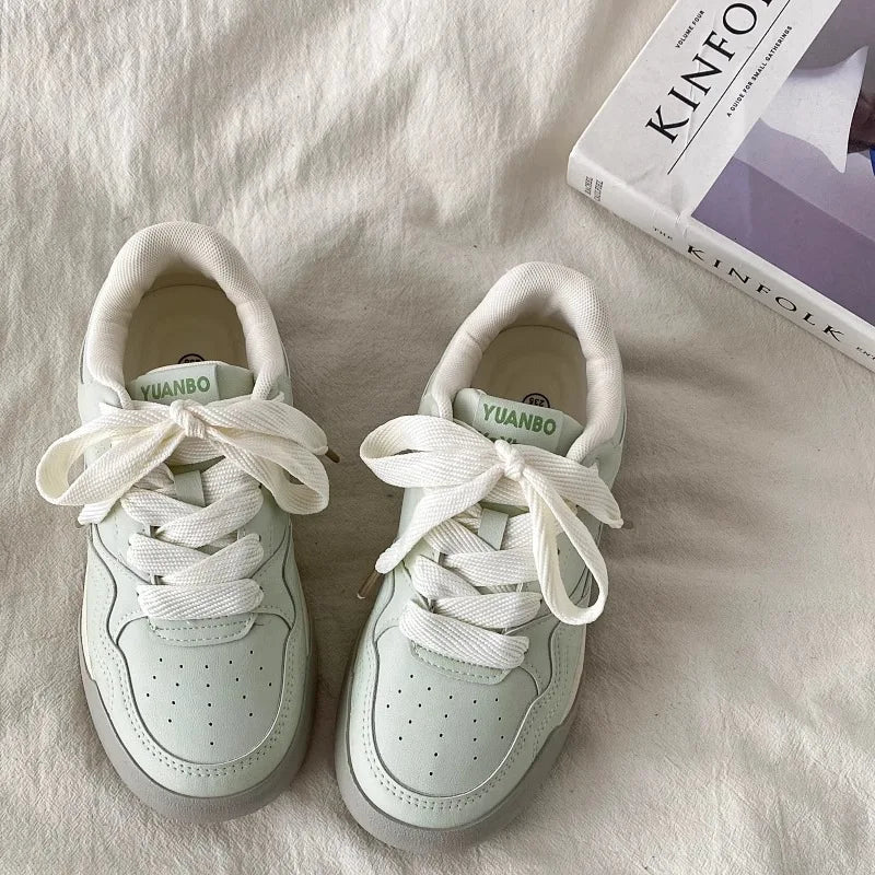 LBSFY -Women Shoes for Men Tennis Retro Punk White Skateboard Shoes Fashion Sneakers Couple Sports Casual Shoes