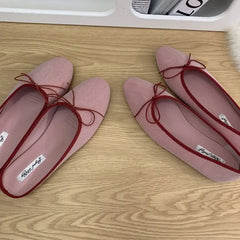 LBSFY -New Brand Women Flats Round Toe Shallow Slip On Ladies Casual Ballet Shoes Soft Leather Eelgant Balle Shoes Size 40