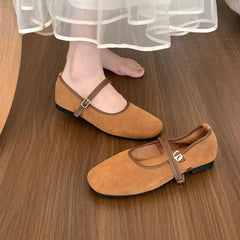 LBSFY  -  New Brand Women Flats Round Toe Shallow Slip On Ladies Casual Ballet Shoes Soft Leather Eelgant Dress Shoes Mujer