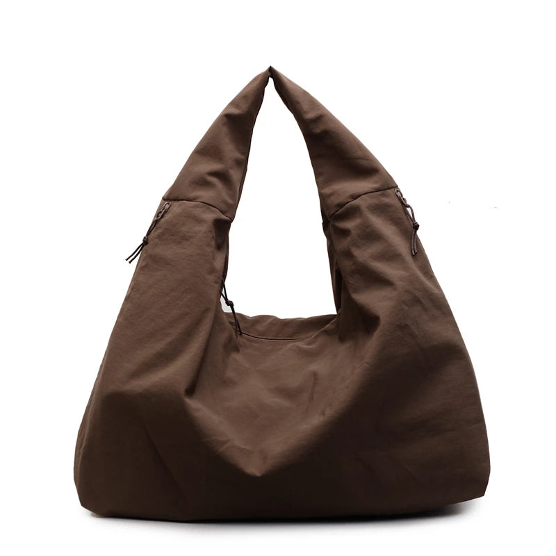 LBSFY -Japanese Fashion Casual Nylon Tote Bag Women 2025 New Style Trend All-match Large Capacity Underarm Bag Commuter Shoulder Bag