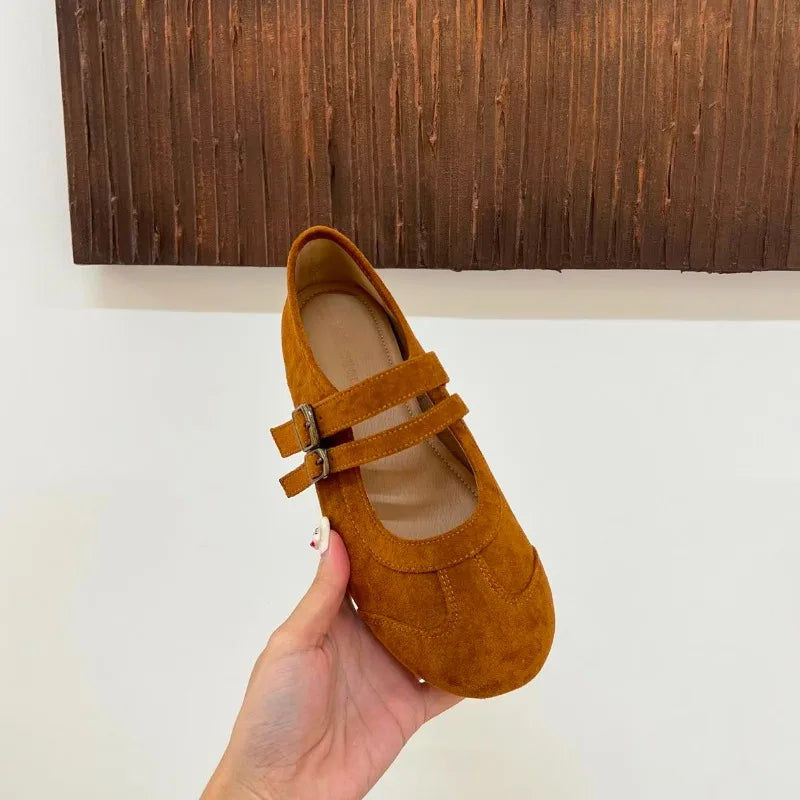 LBSFY -Flat Shoes for Women Fashionable Casual Fashionable Comfortable Zapatillas De Mujer Ballerina Soft Moccasin Mary Janes Shoes