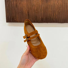 LBSFY -New Fashion Women's Flats Soft Leather Eelgant Dress Shoes Spring Brand Round Toe Shallow Slip on Ladies Casual Ballet Shoes