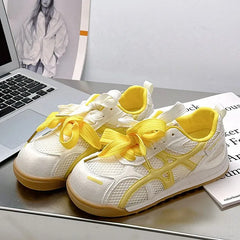 LBSFY -Summer Breathable Lightweight Mesh Sneakers Soft Bottom Hong Kong Style Casual Sports White Shoes for Women