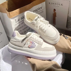 LBSFY  -  Kawaii Women Sneakers  Korean Fashion Daily Wear Patchwork Vulcanize Shoes Casual All-match Mujer Sports Shoes