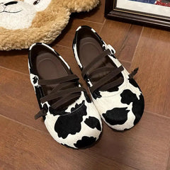 LBSFY  -  NEW Retro Mary Jane Shoes Women Fashion Casual Soft Sole Flats Female  Ballet Ladies Comfort Elastic Band Grandma Shoes