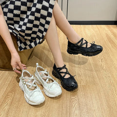 LBSFY -Design Summer New Round Toe Women Flats Fashion Loafers Shallow Mary Jane Shoes Soft Casual Ballet Shoes Slingback Shoes