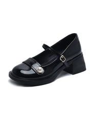 LBSFY  -  Retro Women Shoes 2024 Platform Heels Round Toe Mary Jane Latest Sandals Ladies Shallow Mouth Leather Lolita Spring New Casual