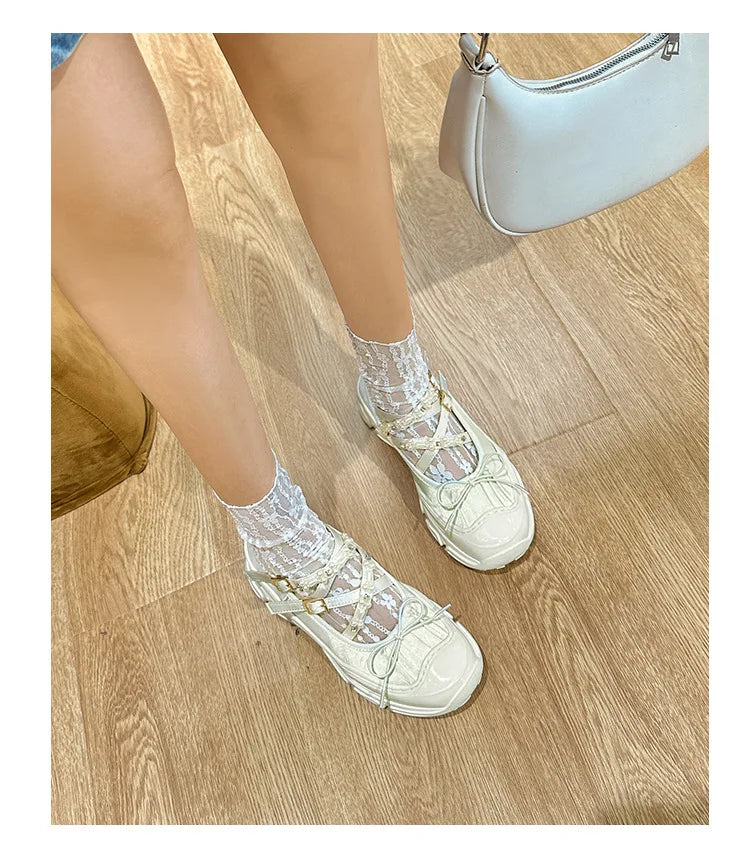 LBSFY -Design Summer New Round Toe Women Flats Fashion Loafers Shallow Mary Jane Shoes Soft Casual Ballet Shoes Slingback Shoes