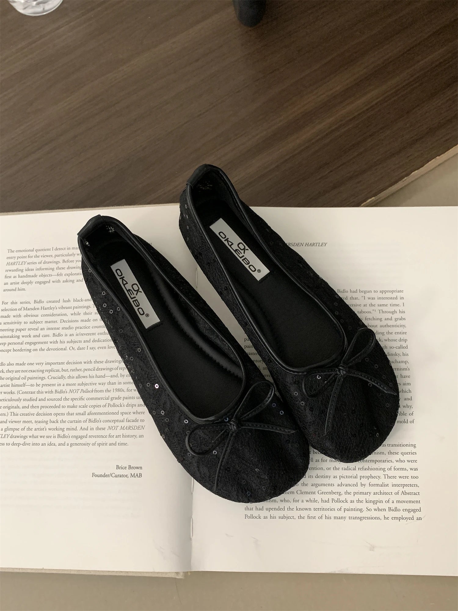 LBSFY -Summer Fashion Concise Round Head  Women Ballet Flats Low Heels Bow Mesh Party Slide Mules Casual Shoes Zapatos De Mujer