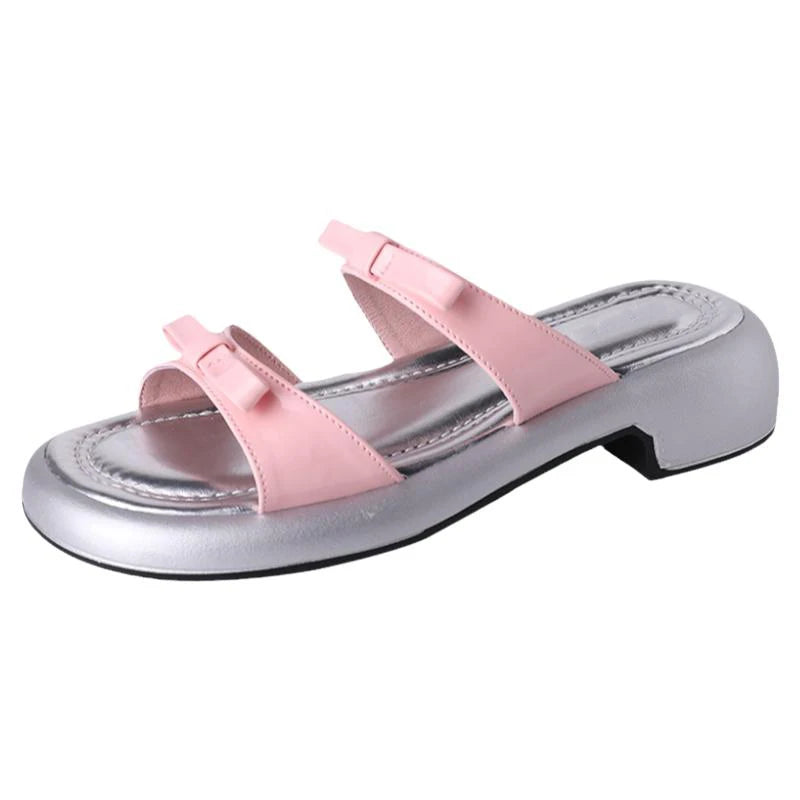 LBSFY  -  Designer Summer Butterfly-knot Women Slippers Fashion Open Toe Flats Slides Ladies Outdoor Casual Beach Sandalias Flip Flop