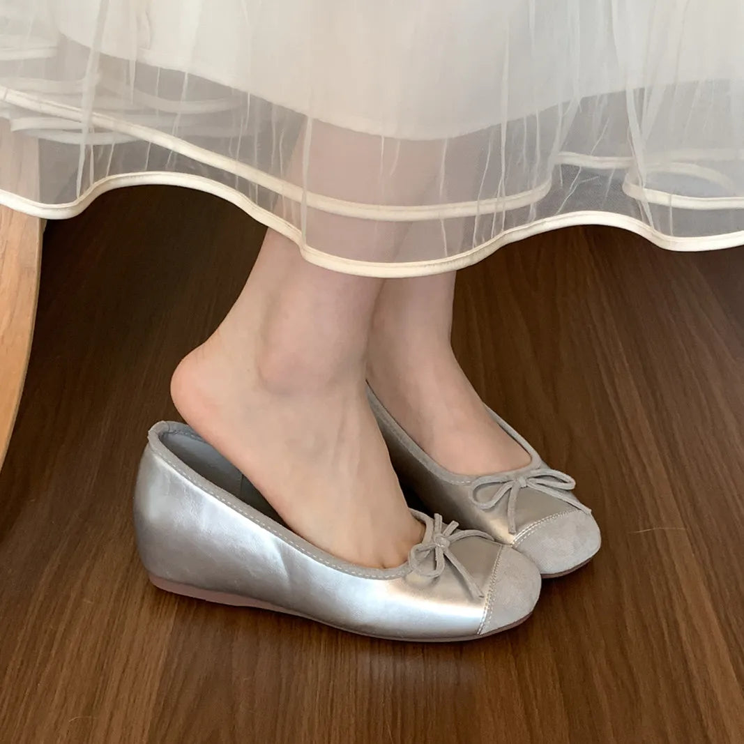 LBSFY -Brand New Women Flats Casual Shoes Fashion Shallow Slip On Ballet Shoes Soft Ladies Dress Ballerina Shoes Laofers