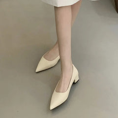 LBSFY  -Brand Women Flats Fashion Soft Casual Women Loafers Pointed Toe Shallow Slip On Elegant Ballerina Shoes Low Heels Dress