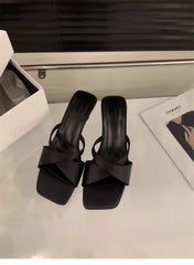 LBSFY -New Summer Slope Heel Women Slippers Shoes Fashion Open Toe Shoes Design Style Banquet Party Sandals Shoes