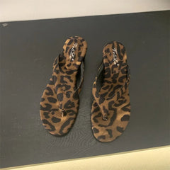 LBSFY  -Summer New Brand Women Slipper Fashion Low Weadge Heel Sandal Narrow Band Outdoor Vaction Beach Slides Shoes