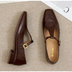 LBSFY -New Autumn Women's Flats Ballet Shoes Brand Designer Women Casual Loafers Fashion Mary Janes Shoes Round Toe Ballerina Female