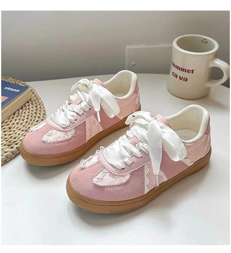 LBSFY -Retro Versatile Women Shoe Fashion Temperament Womens Casual Shoes Comfort Light Womens Flat Shoes Anti Slip Simple Single Shoes