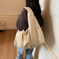 LBSFY -Japanese Fashion Casual Nylon Tote Bag Women 2025 New Style Trend All-match Large Capacity Underarm Bag Commuter Shoulder Bag