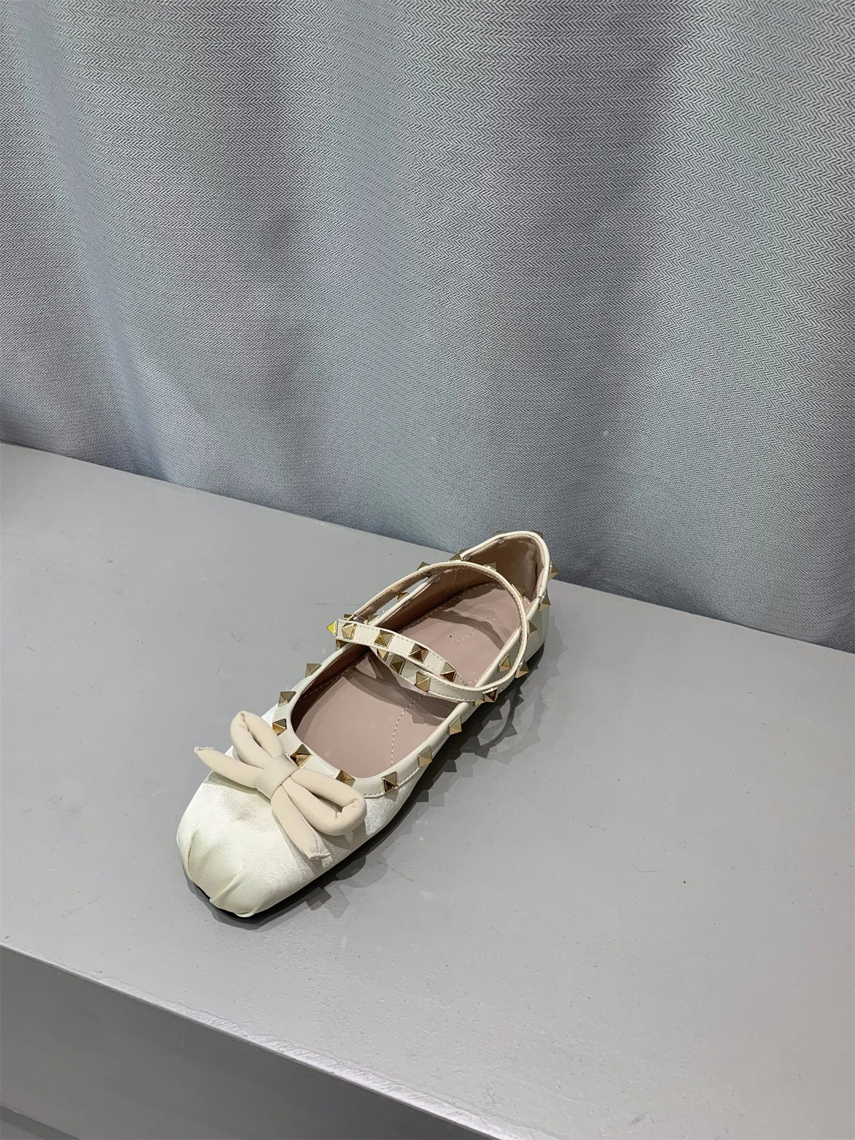 LBSFY  -  Luxury Satin Silk Ballet Shoes Woman Classic Square Toe Bowtie Elastic Band Ballerina Flats Ladies Soft Loafers Mujer