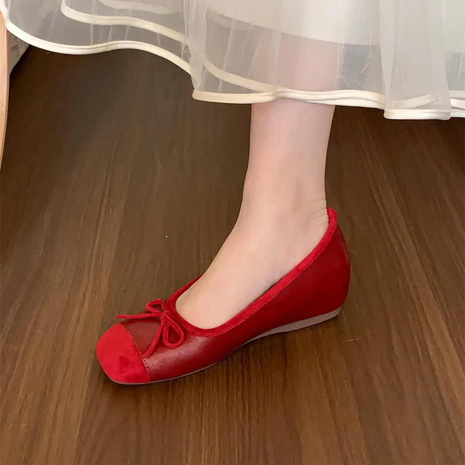 LBSFY -Brand New Women Flats Casual Shoes Fashion Shallow Slip On Ballet Shoes Soft Ladies Dress Ballerina Shoes Laofers