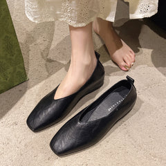 LBSFY -Fashion Women's Loafers Leather Luxury Shoes Grade Silver Heels Gold Pumps Square Toe Elegant Mary Janes Shoes Women Single Shoe
