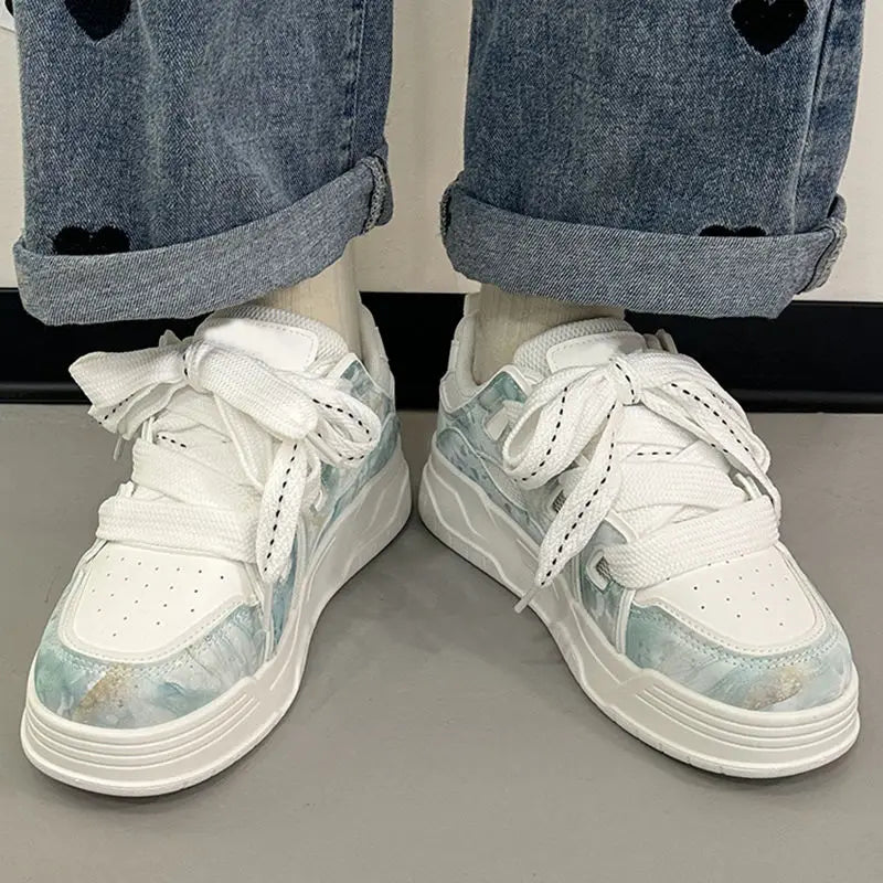 LBSFY  -  Design Shoes for Women Fashion Korean Style Lightweight Women Sneakers Casual Versatile Solid Colour Female Platform Shoes