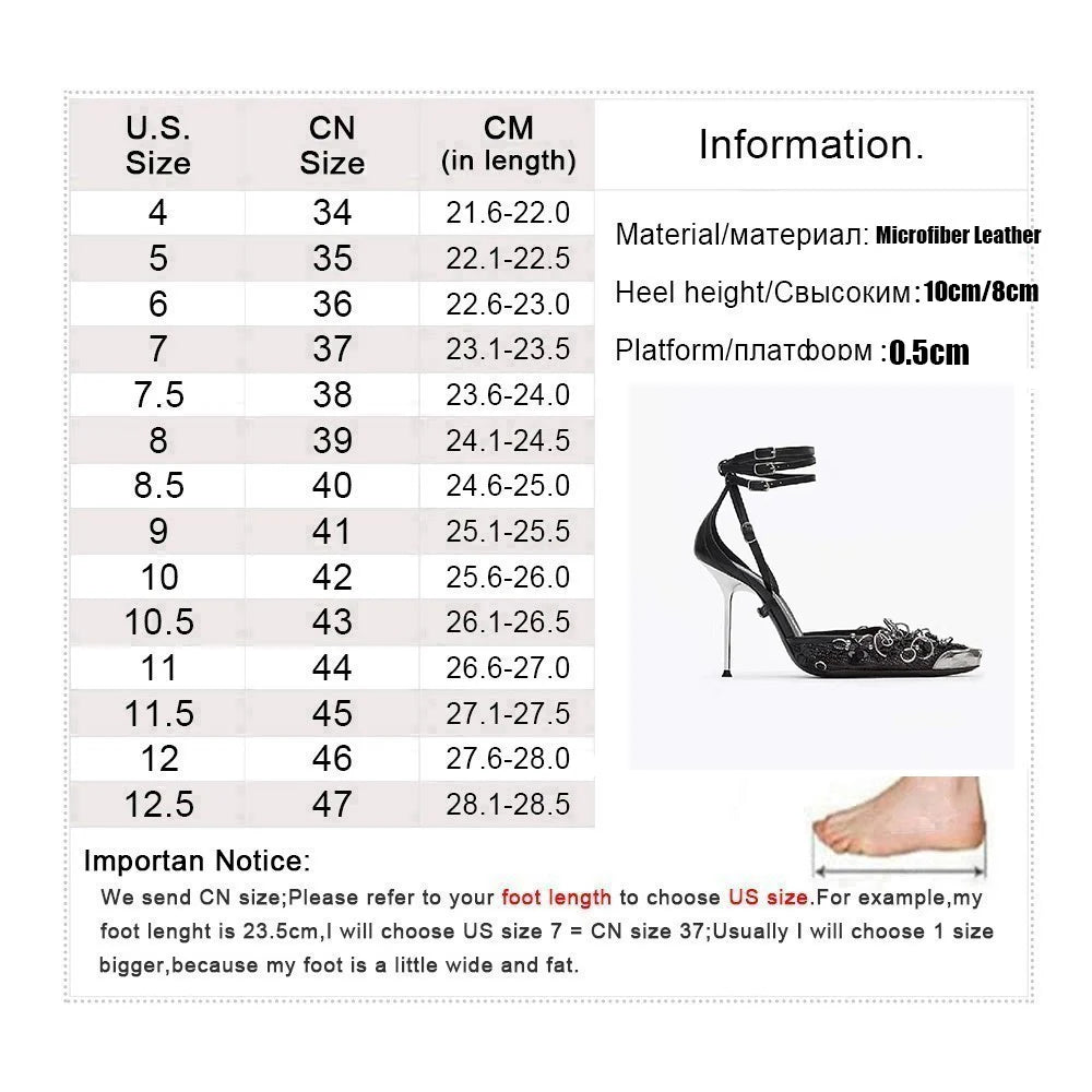 LBSFY  -  New Mesh Pointed Toe Sandals Women Sexy Buckle Stiletto High Heels Party Wedding Shoes Women Fashion Sandalias de las mujeres