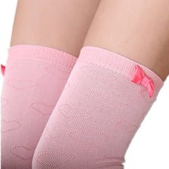 Lbsfy Pink Bow Patchwork School Female Knee Socks Embroidery Women's Stockings Kawaii Campus  Long Socks Cute Girl Thigh High Stocking