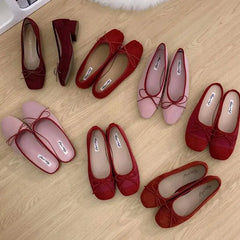 LBSFY -New Brand Women Flats Round Toe Shallow Slip On Ladies Casual Ballet Shoes Soft Leather Eelgant Balle Shoes Size 40