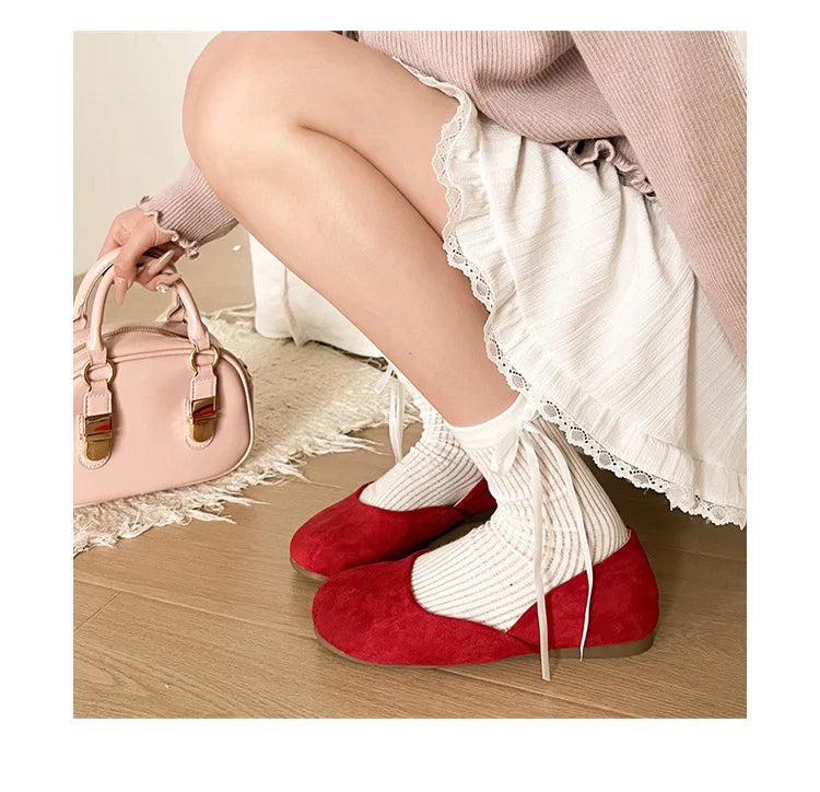 LBSFY -Splicing Square Toe Mules Shoes for Women Suede Flats 2025 Spring Autumn Slip on Designer Fashion Solid Color Casual Loafers
