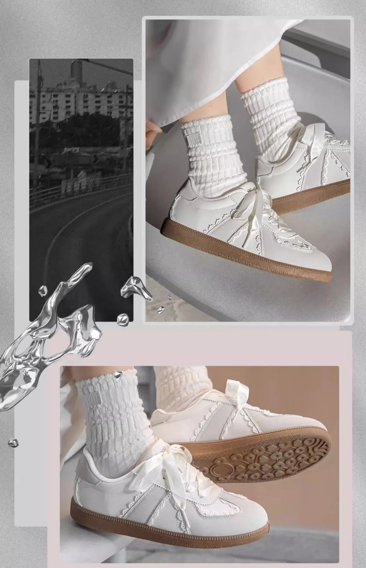 LBSFY -Autumn Women Ballet Flats 2025 New Fashion Vintage Casual Shoes Non-slip Retro Lace Up Outdoor Leisure Shoe Vulcanized Shoes