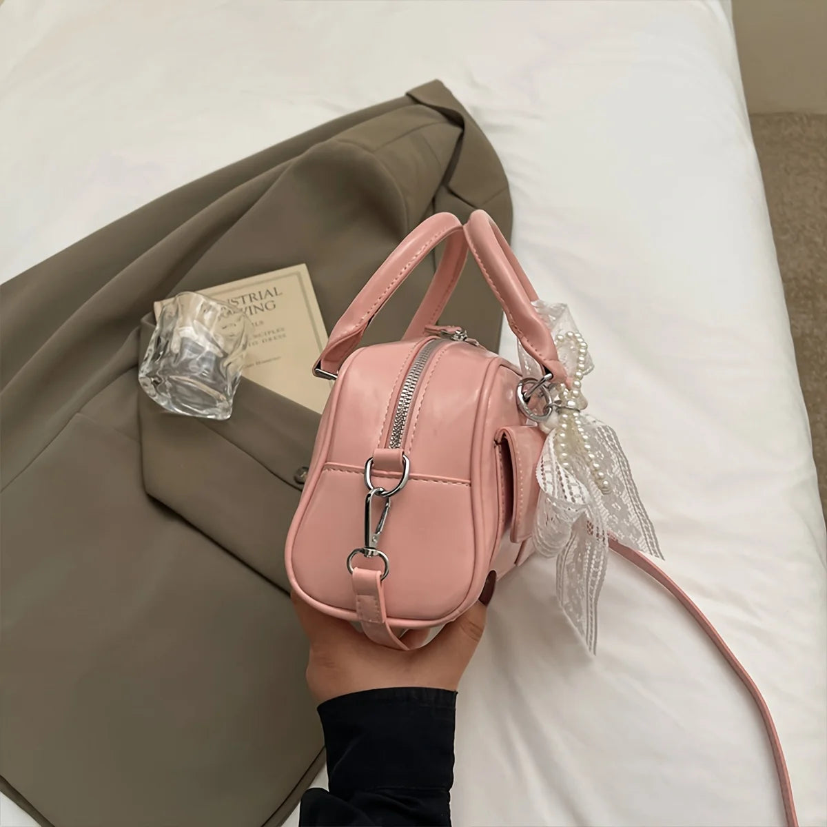 LBSFY -Ladies Crossbody Bag Fashion Everything Popular Casual Sweet Lace Ballet Style Design Sense of Spring and Summer New Shoulder Ba