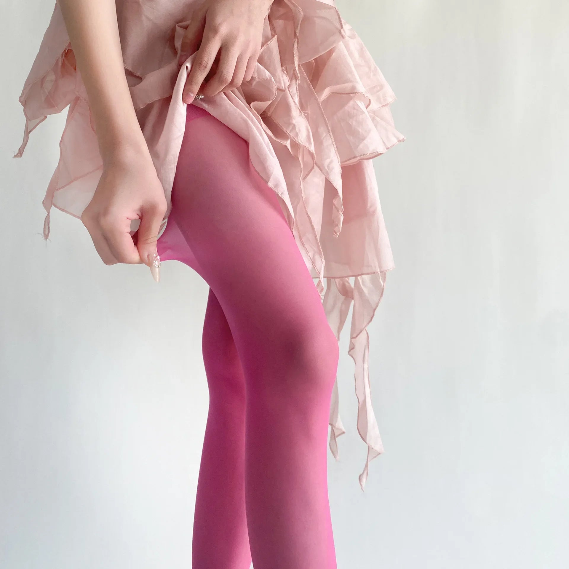 Lbsfy Blue Green Ultra-thin Nylon Thigh High Stockings Pantyhoses Women Sexy Women Tights Velvet Sexy Lingeries Hosiery Body Stockings