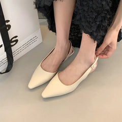 LBSFY -Brand New Flat Sandals Shallow Slip On Women Slingback Shoes Soft Casual Ladies Sandal Flat Heel Outdoor Dress Mules