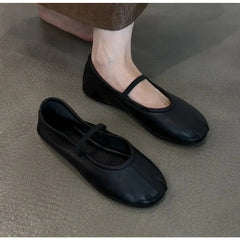 LBSFY -Autumn Design Women Ballet Flats Shoes Fashion Comfort Street Style Soft Sole Female Dress Leather Mary Jane Shoes
