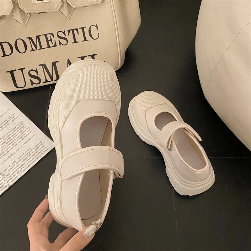 LBSFY  -  New French Style Women Espadrilles Casual Platform Zapatillas Mujer Black Daily Girls Mary Fashion Vintage Loafers Shoes