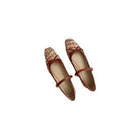 LBSFY -Elegant Loafers Shoes Spring Autumn Women Buckle Soft Sole Mary Jane Single Shoes Women Fashion Round Toe Granny Flats Shoes