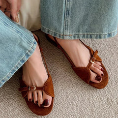 LBSFY  -Bohemian Style Summer Women Sandals Fashion Open Toe Flats Sandal Shoes Ladies Outdoor Beach Vaction Footwear