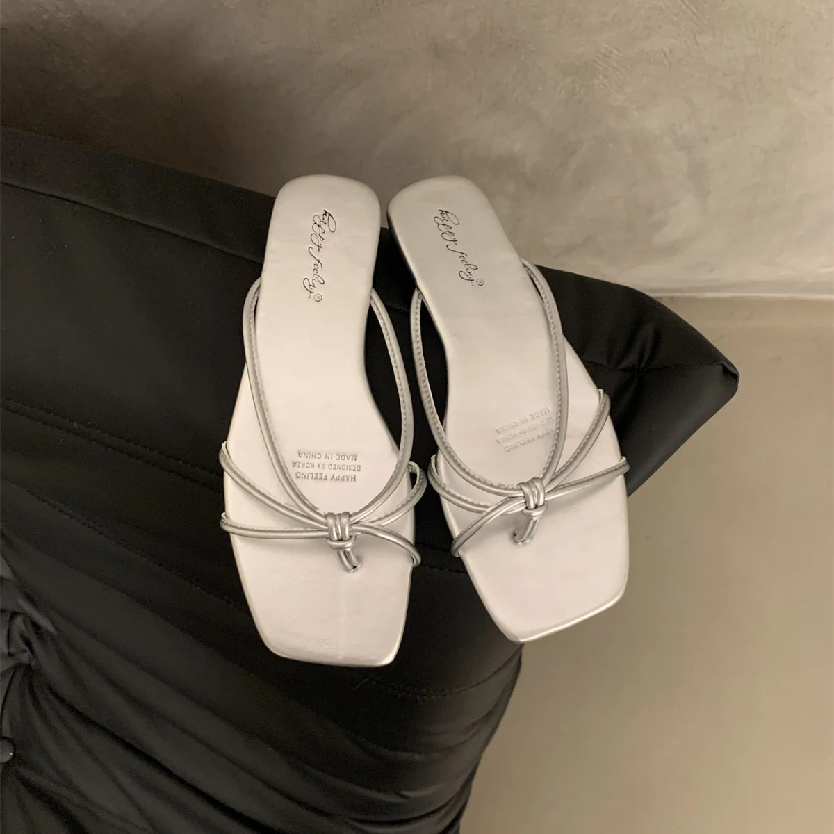 LBSFY -Summer Women Slippers Fashion Women's Narrow Band Flat Flip Flop Shoes Ladies Casual Outdoor Beach Slides Sandalias Muj