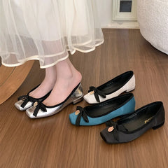 LBSFY  -Slip On Women Flats Shoes Fashion Elegant Butterfly-knot Spring Autumn Ladies Comfort Soft Sole Mary Jane Shoes Ballerina Mujer
