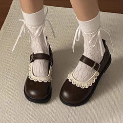 LBSFY -Woman Pumps Gothic Shoes for Women Kawaii Mary Jane Evening Black Cute Low Heel Elegant Japanese Style Lolita Round Toe L Korean