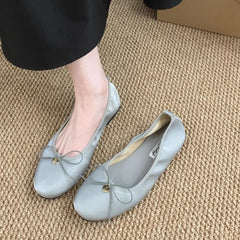 LBSFY  - New Women Flats Female Flats casual Ballet Dancing Shoes Foldable Sole Boat Shoes Summer Slip On Slipper Mules Sho