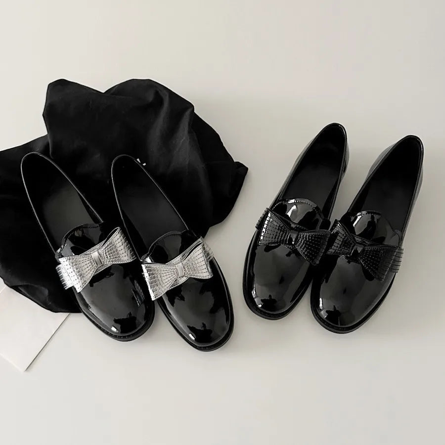 LBSFY  -  Women Spring New Black Platform Flats Shoes Fashion Versatile Women Loafers Slip on 2025 Elegant Performance Lady Leather Shoes