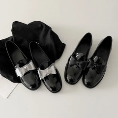 LBSFY  -  Women Spring New Black Platform Flats Shoes Fashion Versatile Women Loafers Slip on 2025 Elegant Performance Lady Leather Shoes