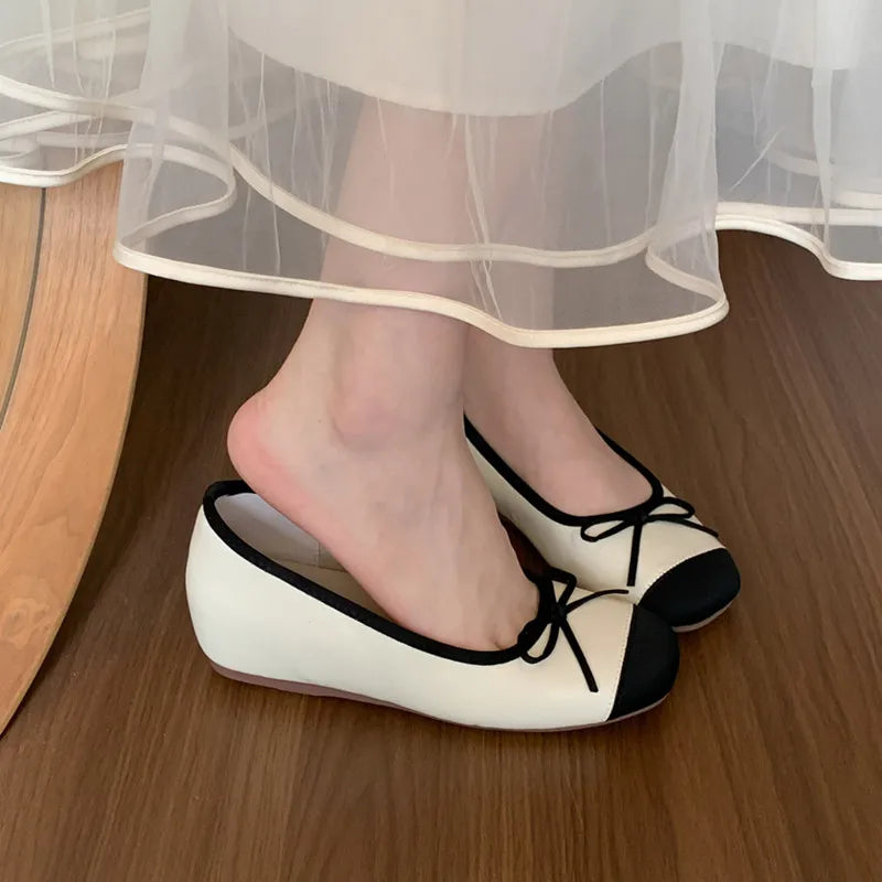 LBSFY -Brand New Women Flats Casual Shoes Fashion Shallow Slip On Ballet Shoes Soft Ladies Dress Ballerina Shoes Laofers