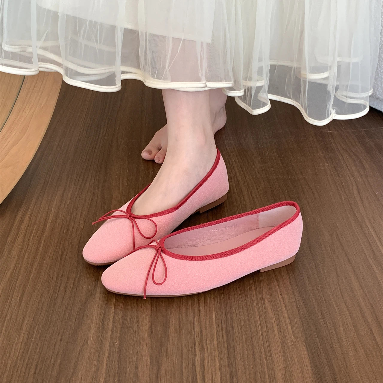 LBSFY  -  Women Flat Shoes Fashion Shallow Slip On Ladies Elegant Ballerinas Shoes Soft Flat Heel Outdoor Casual Mary Jane Shoes