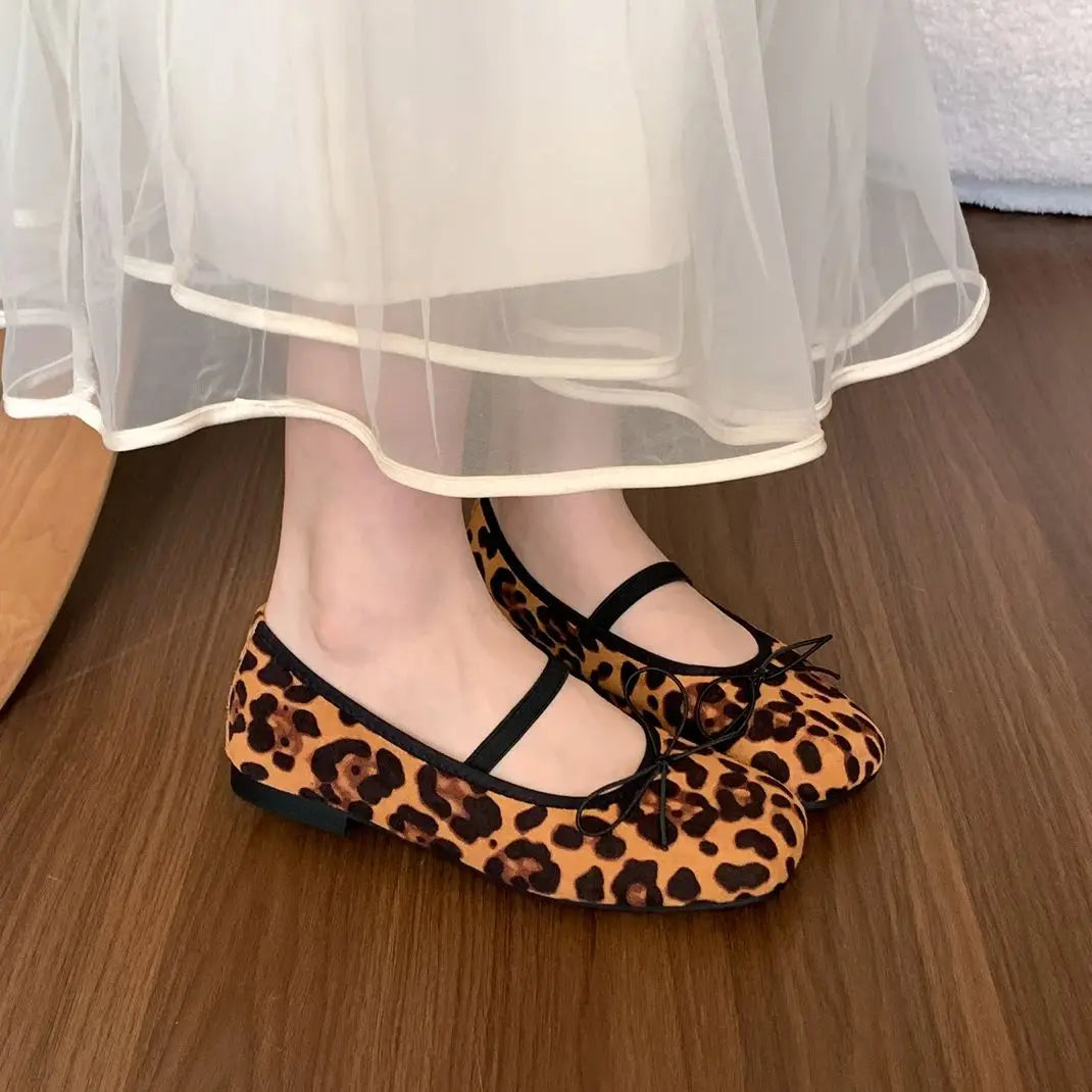 LBSFY - New Brand Women Flats Soft Leather Eelgant Dress Shoes Round Toe Shallow Slip On Ladies Casual Ballet Shoes