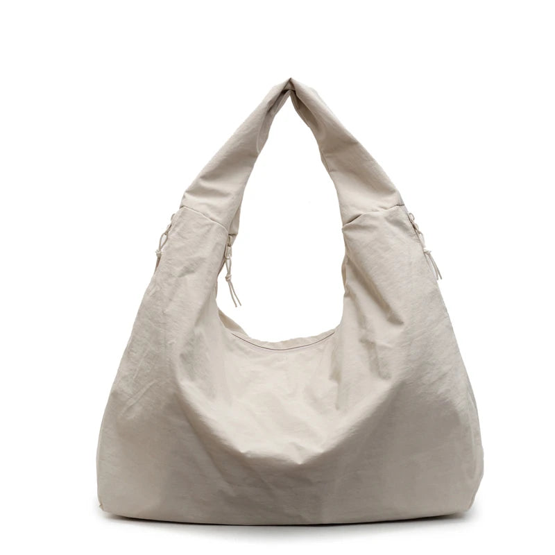 LBSFY -Japanese Fashion Casual Nylon Tote Bag Women 2025 New Style Trend All-match Large Capacity Underarm Bag Commuter Shoulder Bag